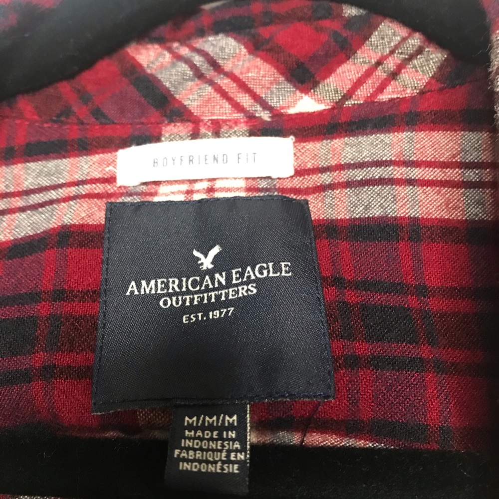 American Eagle Pullover Flannel M - image 4